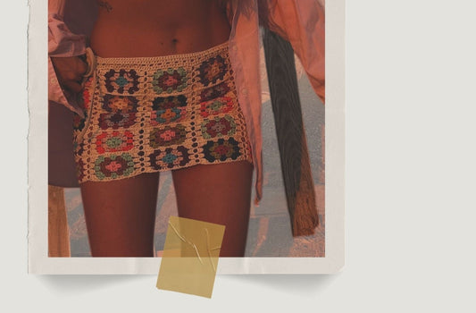 Handmade crochet fashion woven by women’s hands through three generations