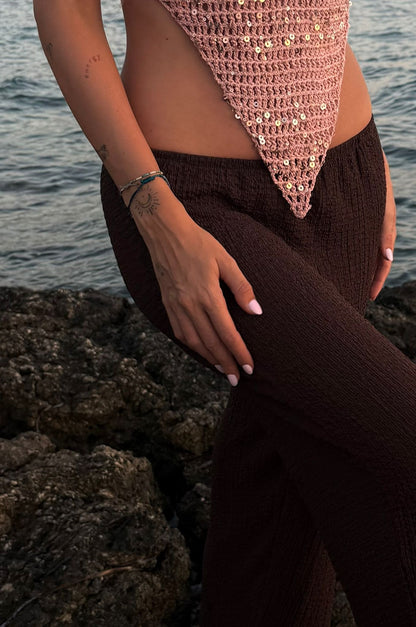 Sirena Top Blush Pink Handmade Crochet